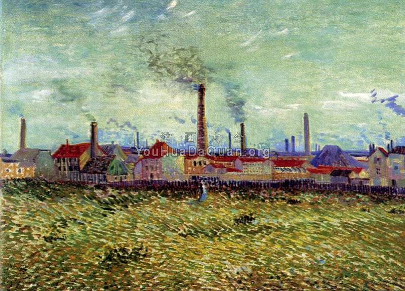 阿斯尼尔的工厂 - 文森特·威廉·梵高